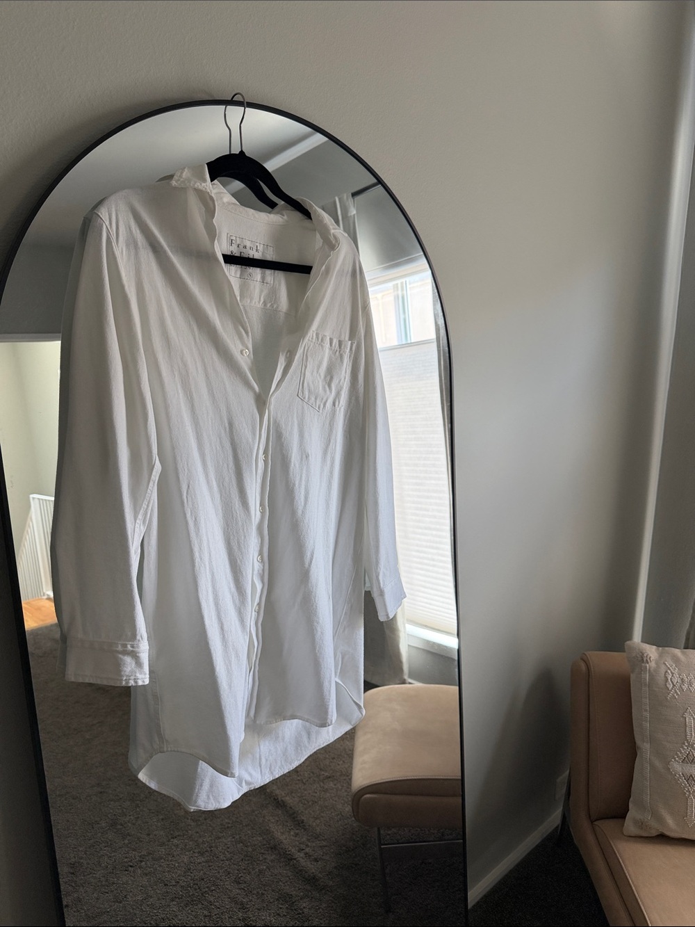 NWOT Frank & Eileen White Button-Down Shirt Dress